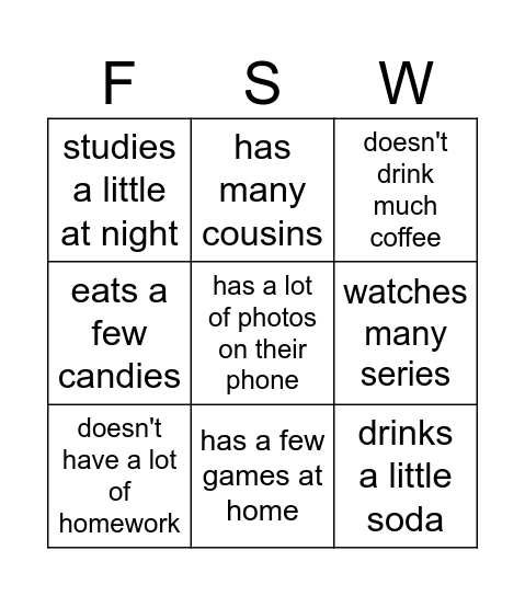 Find someone who... Bingo Card