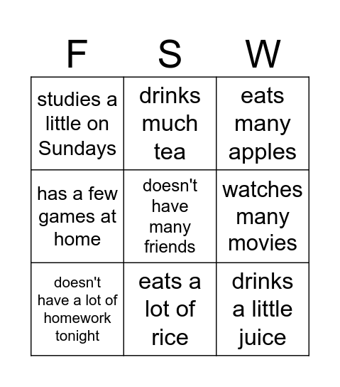Find someone who... Bingo Card