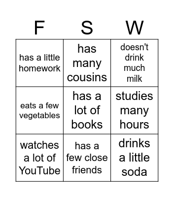 Find someone who... Bingo Card