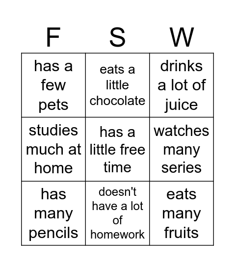 Find someone who... Bingo Card
