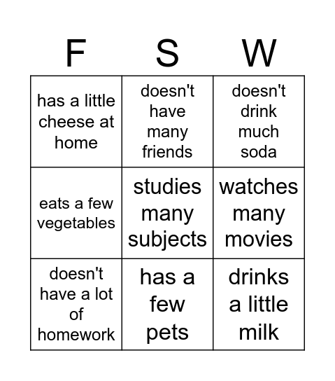 Find someone who... Bingo Card