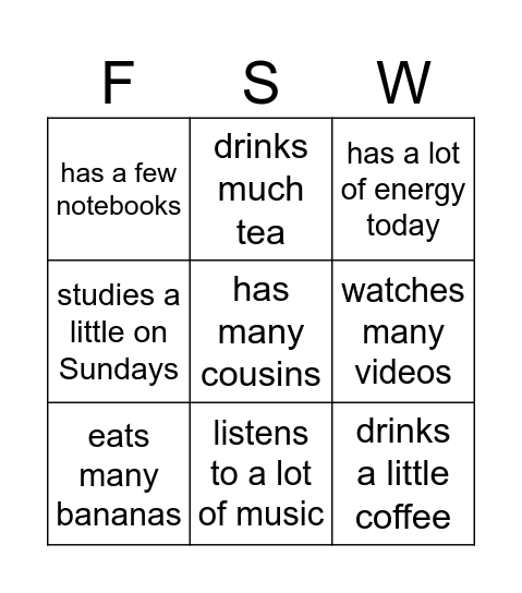 Find someone who... Bingo Card