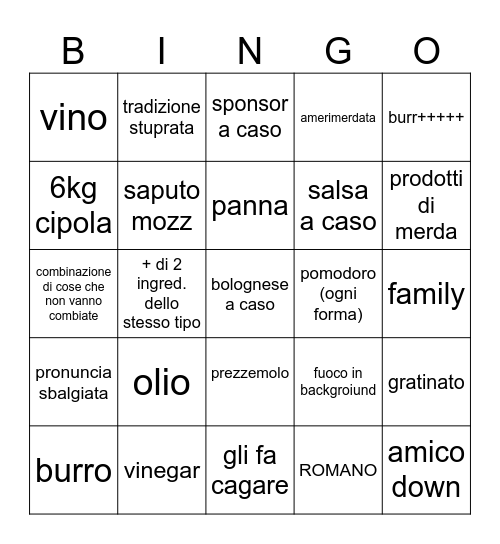 VIVALDI BINGO Card