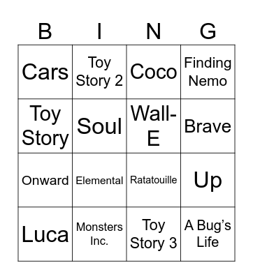 Movie Soundtracks Bingo Card