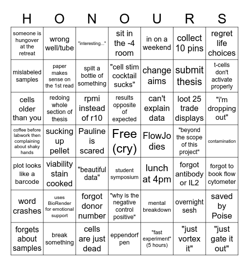 2026 Bingo Card