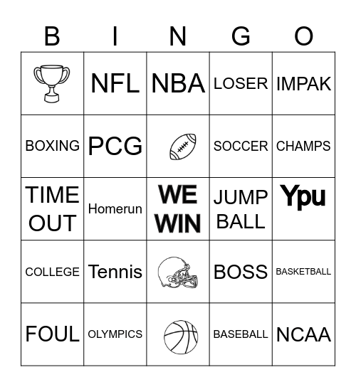 WE WIN! Bingo Card