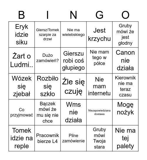 Logicas Bingo Card