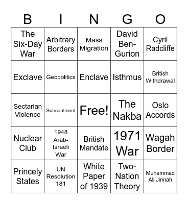 Bingo Was His Name-o! Bingo Card