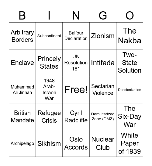 Bingo Was His Name-o! Bingo Card