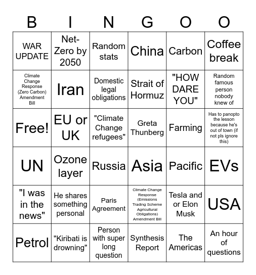 Legal 106 Week 11 (14 May) Bingo Card