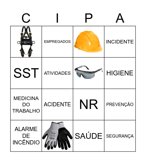 BINGO DA SEGURANÇA Bingo Card