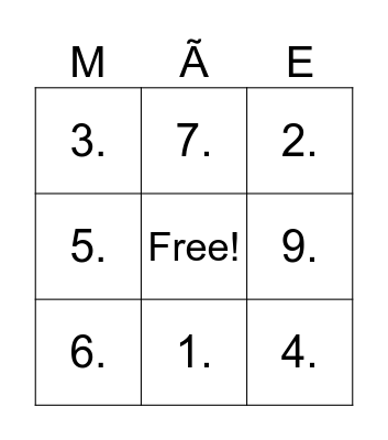frases que toda mãe diz Bingo Card
