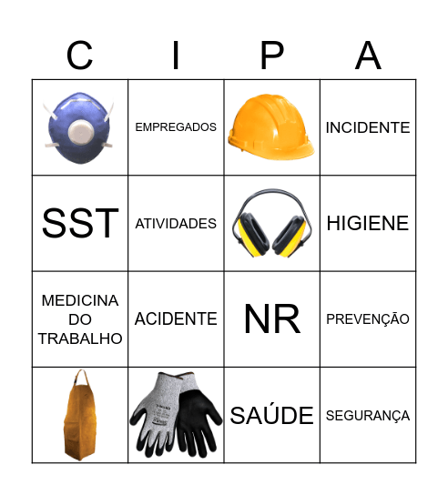 BINGO DA SEGURANÇA Bingo Card
