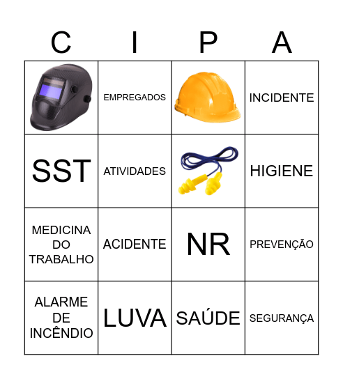 BINGO DA SEGURANÇA Bingo Card