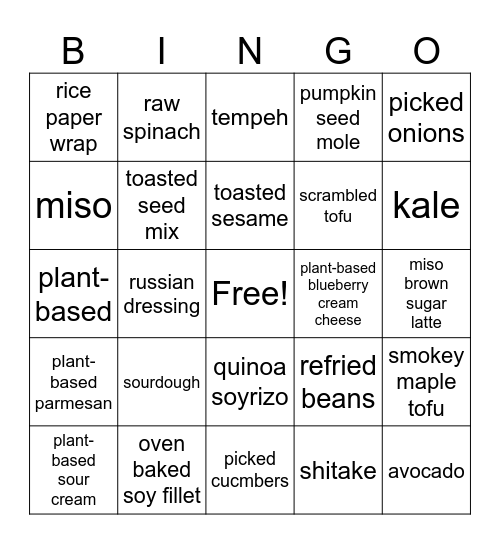 sister bingo Card