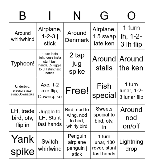 DAT BINGO Card