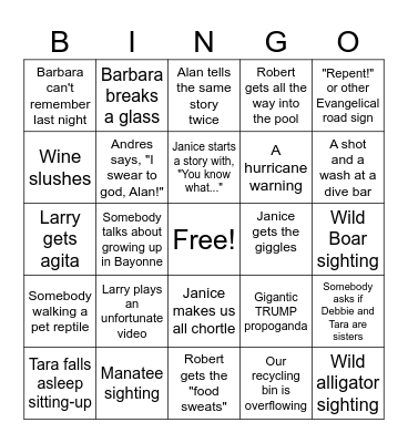 Orlando Bingo Card