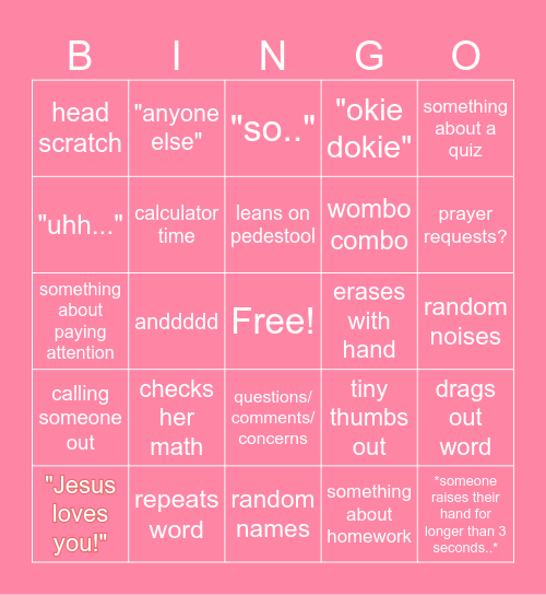 BATTLE BINGO!! Bingo Card