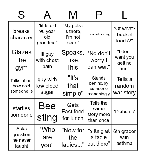 Medical Documents Bingo Card
