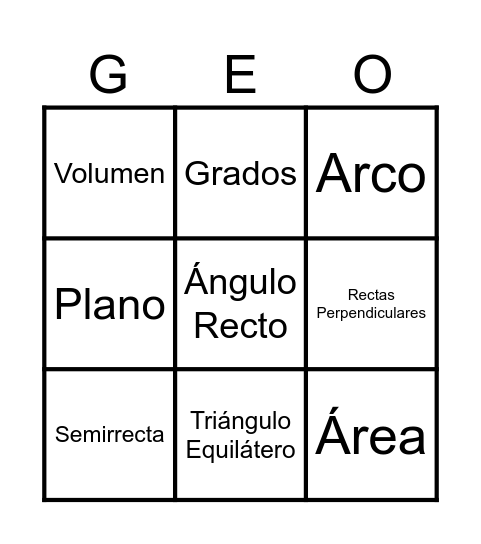 Conceptos Básicos Bingo Card