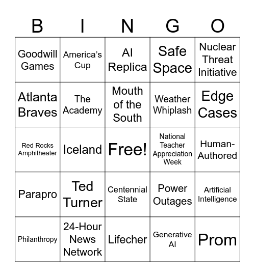 CNN 10 5/7/26 Bingo Card