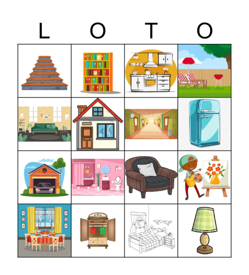Chez moi Bingo Card