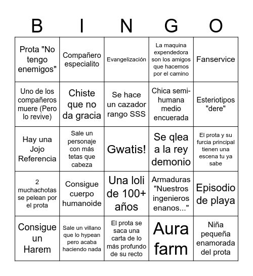 That Time I Got Reincarnated as a Vending Machine Bingo Card