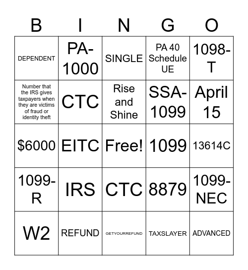 VITA BINGO Card