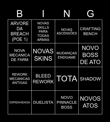 MEGA POE 2 0.5 BINGO Card