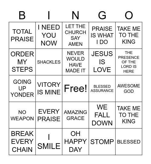 MOTHER'S NIGHT OUT Bingo Card