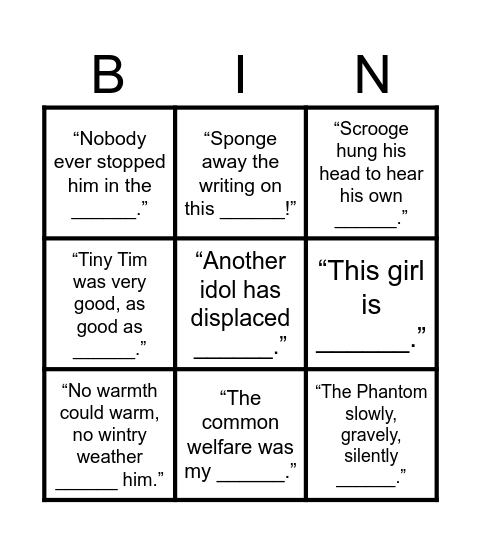 ACC Bingo Card