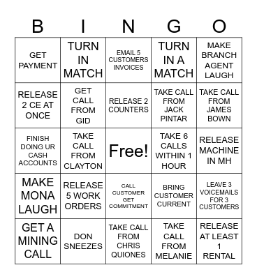 BINGO IN AR Bingo Card