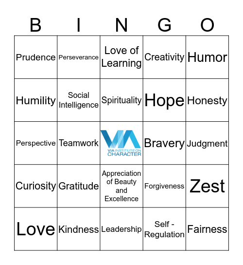 What are your strengths? Bingo Card