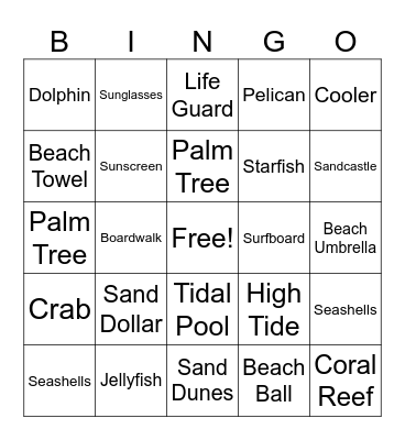 Thanks for Keeping Us Afloat Bingo Card