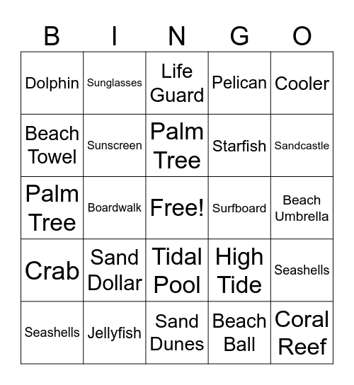 Thanks for Keeping Us Afloat Bingo Card