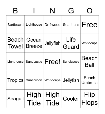 Thanks For Keeping Us Afloat Bingo Card