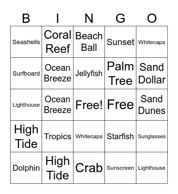 Thanks For Keeping Us Afloat Bingo Card
