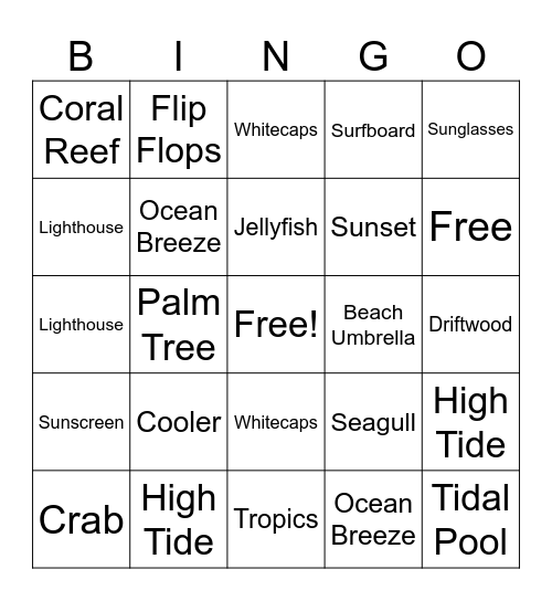 Thanks For Keeping Us Afloat Bingo Card
