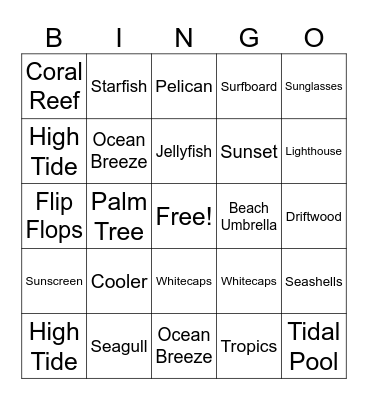 Thanks For Keeping Us Afloat Bingo Card
