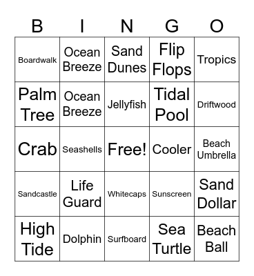 Thanks For Keeping Us Afloat Bingo Card