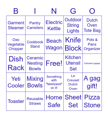 Morgan's Bridal Shower Bingo! Bingo Card