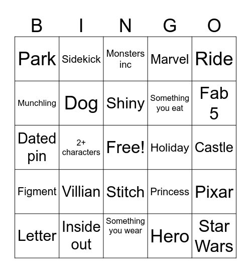 Birthday pin bingo Card