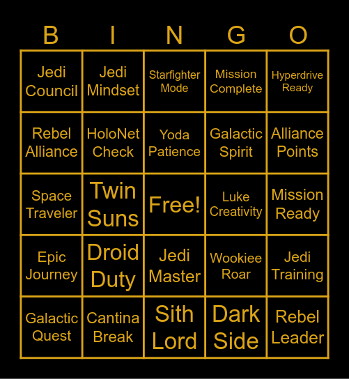 Merryhill Alliance Bingo Card