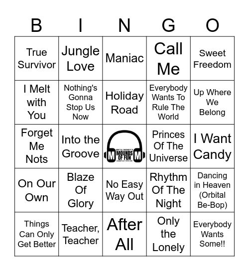 CAN YOU NAME THE 80S MOVIE? Bingo Card