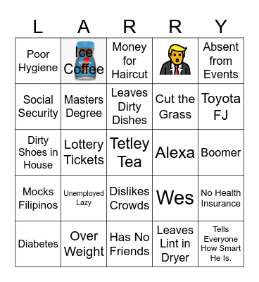 Aprille's Bingo Card Bingo Card