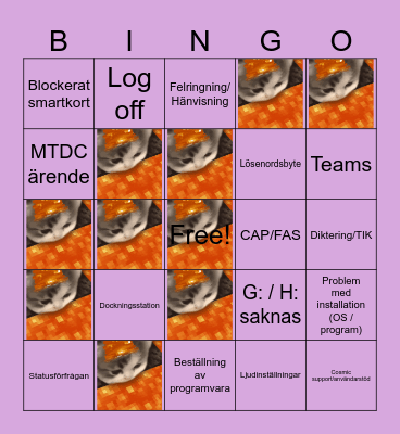 ✧˖°BINGO✧˖° Bingo Card