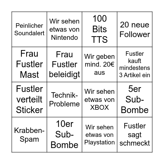 Bingo Card