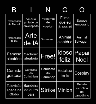 Bingo Google Maps Bingo Card