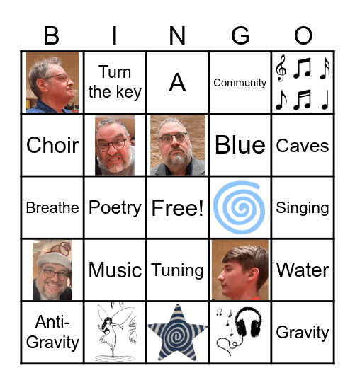 Choir Bingo Card