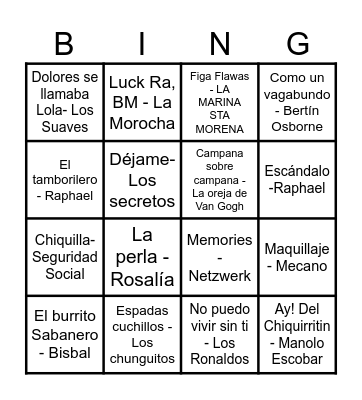 PENYA GAFES SP26 Bingo Card